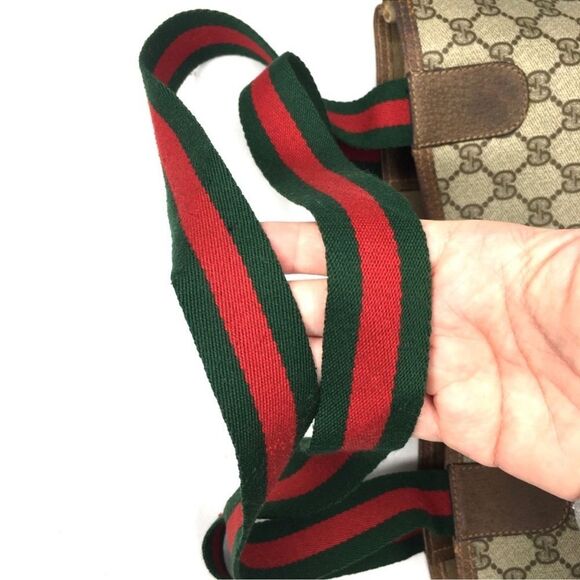 GUCCI AUTHENTIC BROWN MONOGRAM COATED CANVAS TOTE BAG - Picture 12 of 12